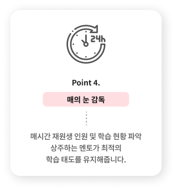 Point 4. 매의 눈 감독